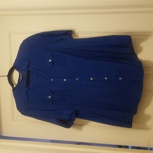 Roz & Ali Cobalt blue blouse